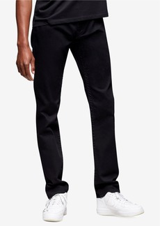 True Religion Men's Rocco Skinny Fit Jeans with Back Flap Pockets - Body Rinse Black