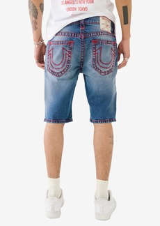 True Religion Men's Rocco Super T Fray Hem Shorts - Bond St Medium Wash