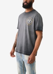 True Religion Men's Short Sleeve Dyed Printed Resort T-shirts - Jet Black