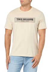 True Religion Men's SS Frayed Arch TEE