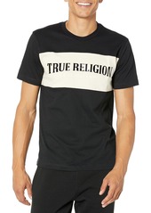 True Religion Men's Ss Panel Arched Tee