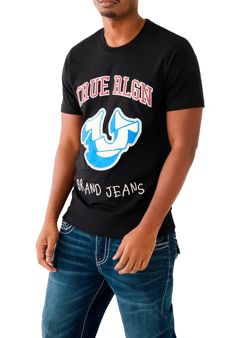 True Religion Men's SS Spliced HS TEE