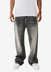 True Religion Men's Vinny Ultra Baggy Super T Flap Jeans - Remix Grey Wash