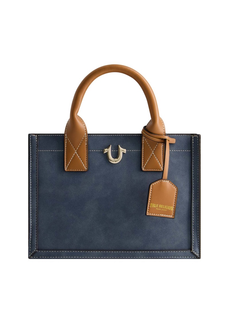 True Religion Modern Edge Suede Tote