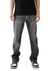 True Religion Ricky Flap Super T Straight Fit Jeans in Advocate Gray