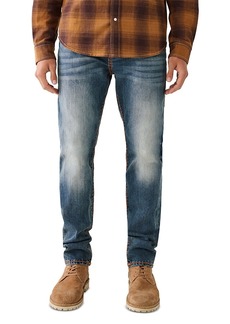 True Religion Rocco Super T Skinny Fit Jeans in Destroyed Blue