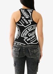 True Religion Women's Branded Goddess Tank Top - Burnt Coral