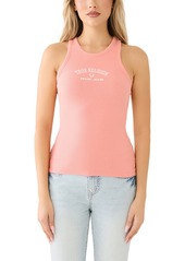 True Religion Women's Branded Goddess Tank Top - Burnt Coral