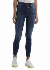 True Religion Women's CAIA Button Fly High Rise Skinny Fit Jean