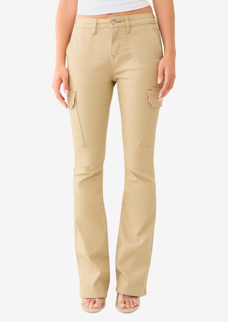 True Religion Women's Bootcut Cargo Pants - Travertine