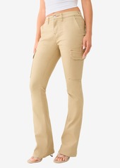 True Religion Women's Bootcut Cargo Pants - Travertine