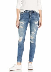 True Religion Women's Halle Big T High Rise Skinny Leg fit Jean with Destruction Chilled air W/Destroy