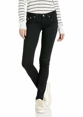 True Religion Women's Halle Low Rise Skinny Fit Jean with Back Flap Pockets