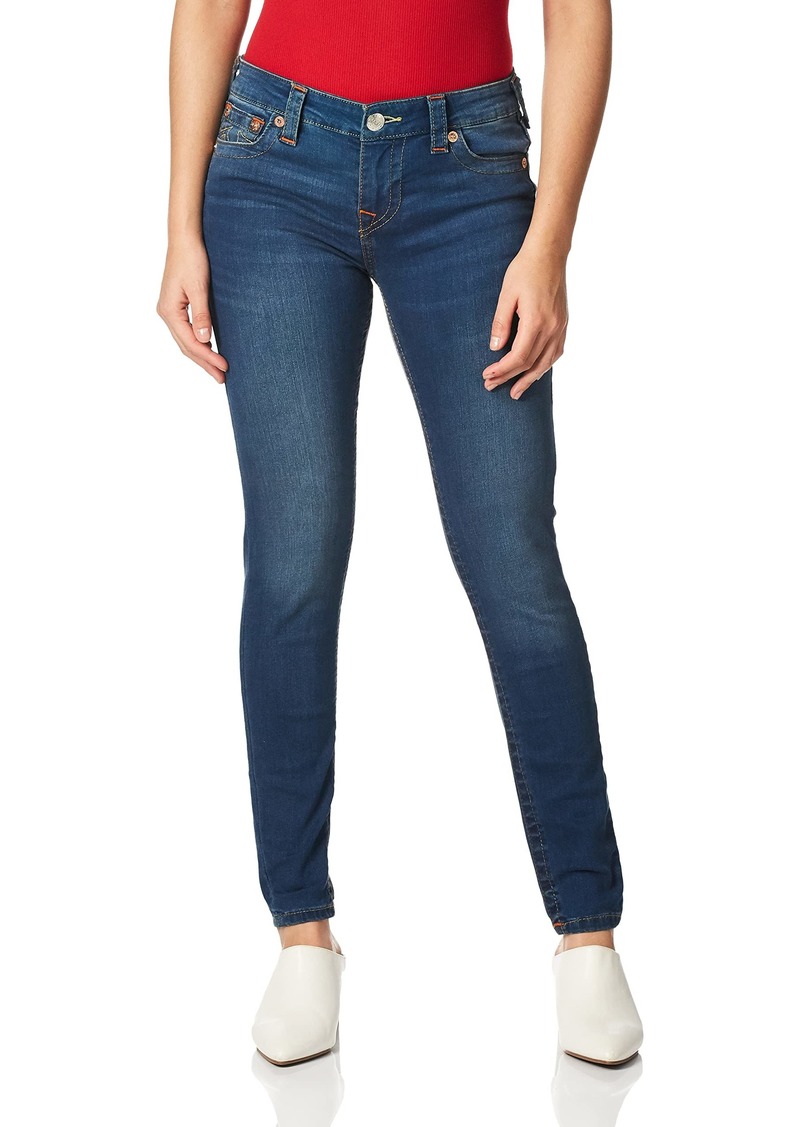 True Religion Women's Halle Mid Rise Super Skinny Fit Jean