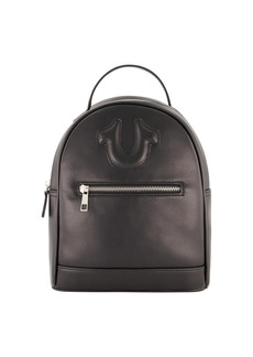 True Religion Women's Horseshoe Motif Backpack and Coin bag - Black