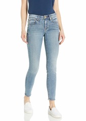 True Religion Women's Jennie Mid Rise Skinny Leg fit Jean with Gold Buddha Embroidery