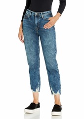True Religion Women's Starr High Rise Straight Leg Jean with Distressed Hem Nothin On You W Destroy