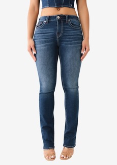 True Religion True Women's Billie Flap Ladder Stitch Straight Jean - Maris