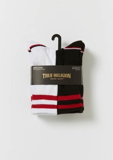 True Religion Varsity Striped Sock Set - 8 Pack