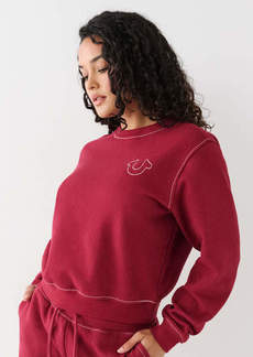 True Religion Women's Big T Buddha Sweatshirt