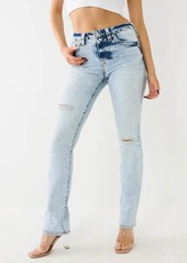 True Religion Women's Billie Acid Wash Straight Jean