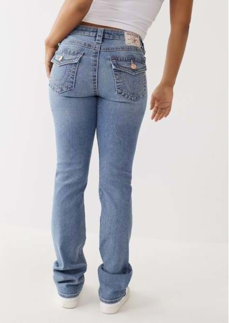 True Religion Women's Billie Big T Stitch Straight Jean