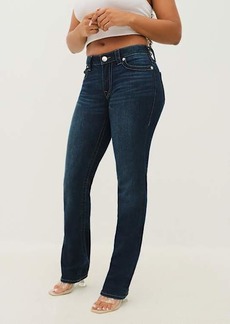 True Religion Women's Billie Mid Rise Straight Jean