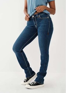 True Religion Women's Billie Super T Stitch Straight Jean