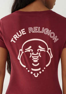 True Religion Women's Buddha Logo V Tee