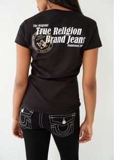 True Religion Women's Buddha Logo V Tee