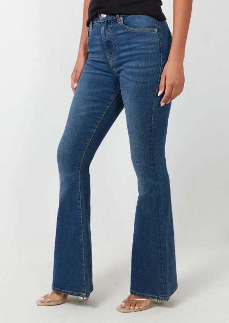 True Religion Women's Charlie High Rise Flare Jean