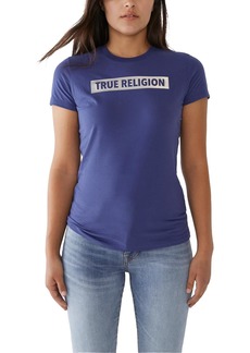 True Religion Womens Cotton Logo Graphic T-Shirt