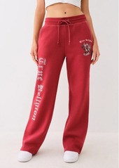 True Religion Women's Crystal Logo Big T Sweat Pant