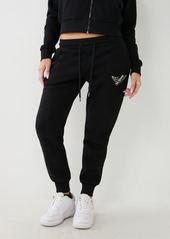 True Religion Women's Crystal Logo Jogger