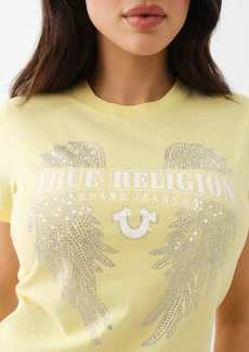 True Religion Women's Crystal Wing Crew T-Shirt