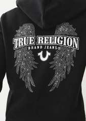 True Religion Women's Crystal Wing Zip Hoodie