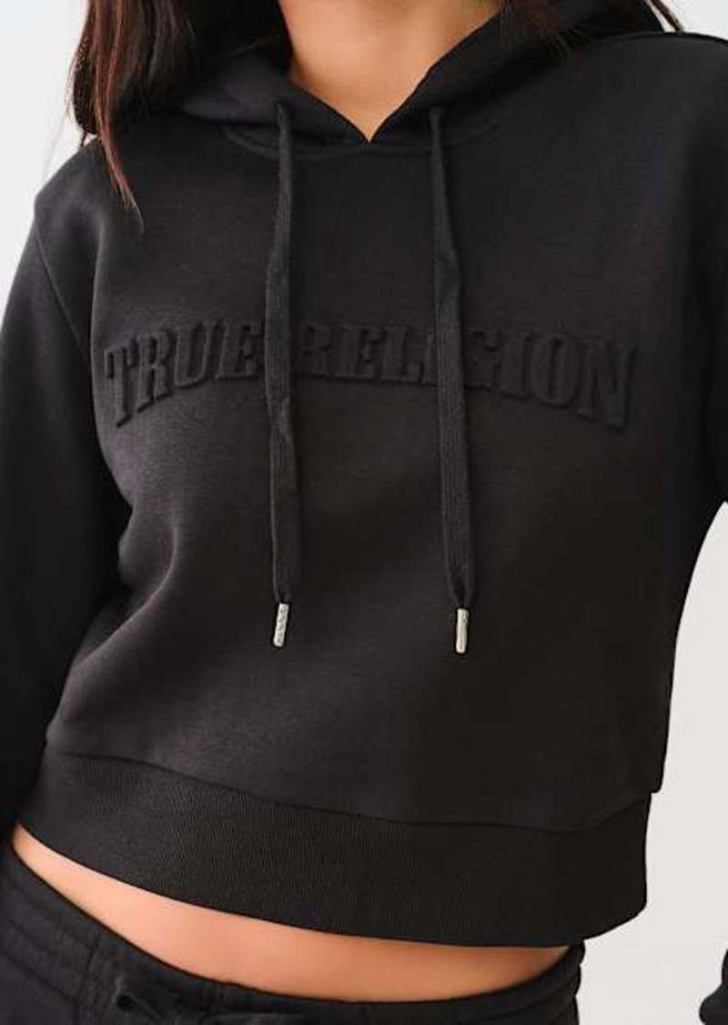 Women's Embossed True Religion Hoodie