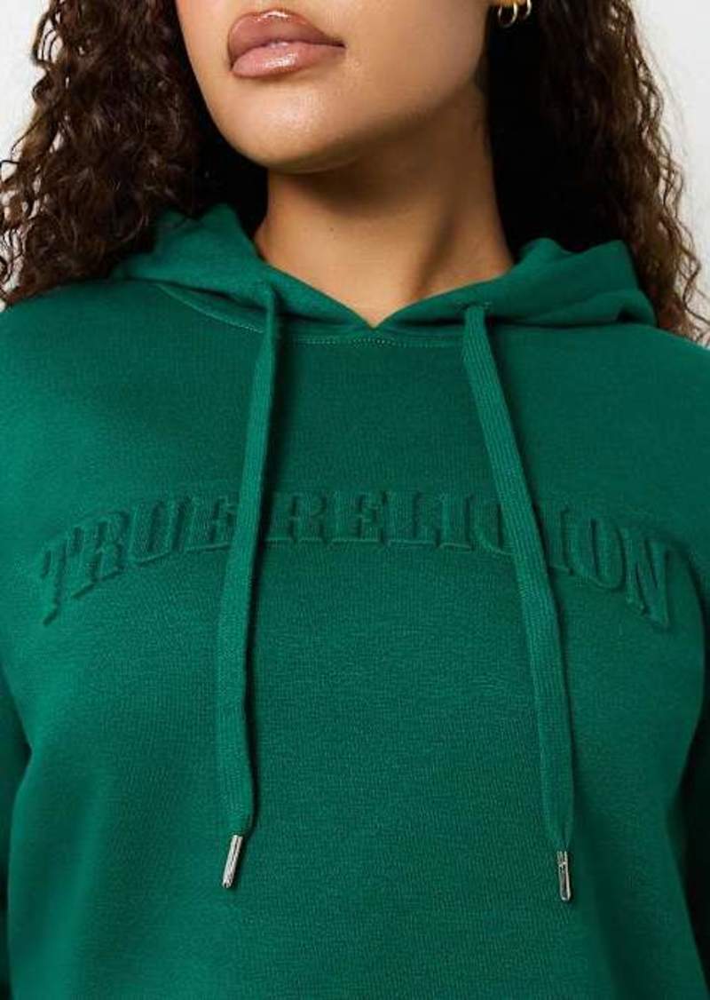 Women's Embossed True Religion Hoodie