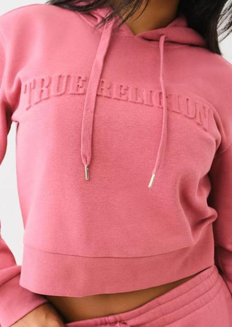 Women's Embossed True Religion Hoodie