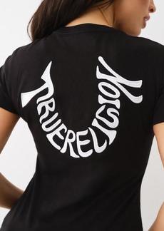 True Religion Women's Embroidered Horseshoe Crew Tee