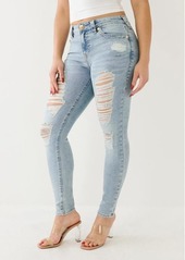 True Religion Women's Halle Distressed Super Skinny Jean