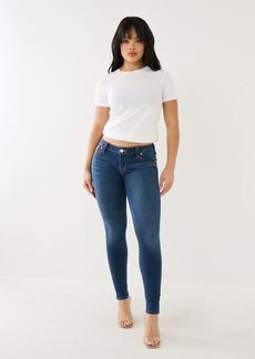 True Religion Women's Halle Mid Rise Super Skinny Jean