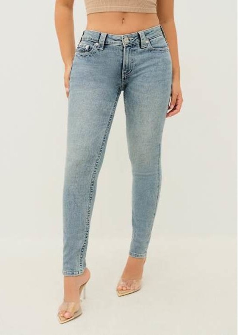 True Religion Women's Halle Mid Rise Super Skinny Jean