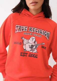 True Religion Women's Heritage Logo Boyfriend Hoodie