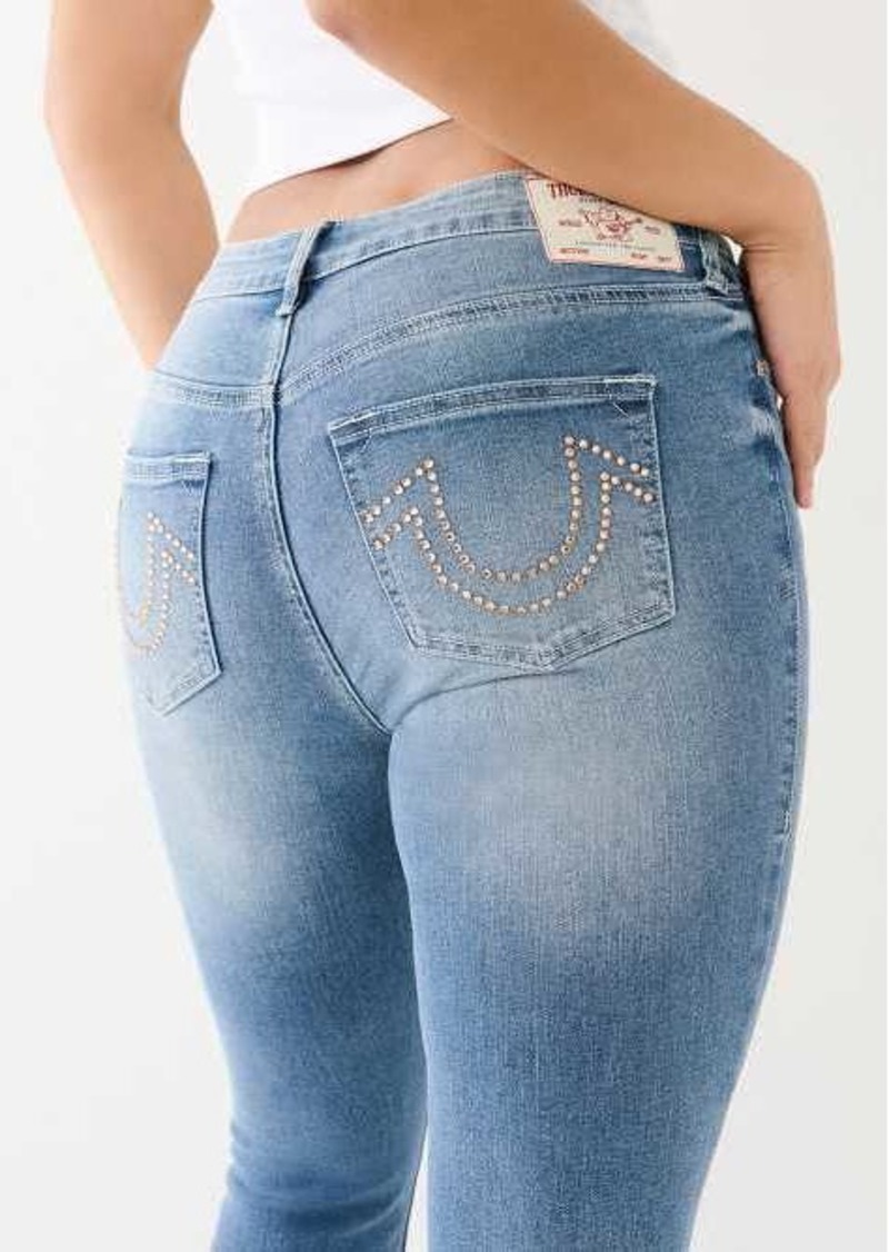 True Religion Women's Jennie Crystal Hs Skinny Jean