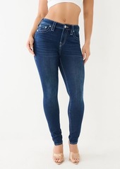 True Religion Women's Jennie Mid Rise Terry Skinny Jean