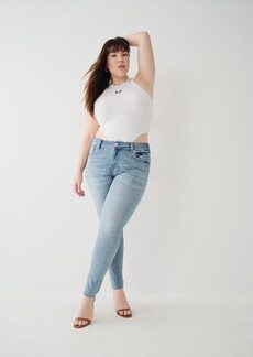 True Religion Women's Jennie Mid Rise Curvy Skinny Jean