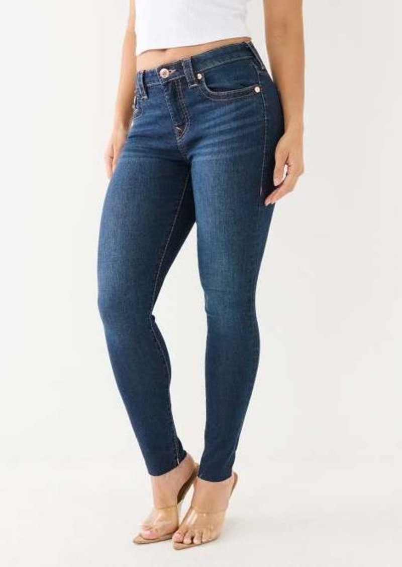 True Religion Women's Jennie Raw Cut Big T Skinny Jean