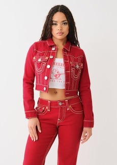 True Religion Women's Jimmy Super T Crop Jacket