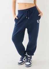 True Religion Women's Logo Relaxed Jogger